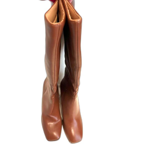 ZBY Tall Light Brown Boots - Size 7 - Picture 3 of 9